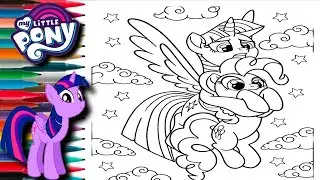 Twilight Sparkle  and Applejack Flying| #episode405 | My little pony cartoon | Colouring craft 🌈