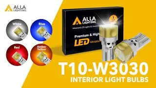 Newest T10 194 168 LED Bulb, 6000K White/Amber Yellow/Red/Blue Lights