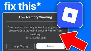 How To Fix Low Memory Warning On Roblox iPhone and iPad - Full Guide