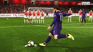 PES 2019 | ARSENAL vs LIVERPOOL | Free Kick Goal SALAH & Amazing Goals | Gameplay PC