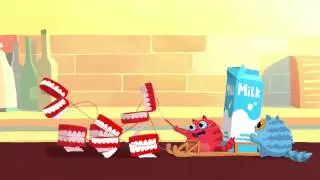 NEW! Crusha Milkshake Stunt Cats New TV advert 2014 - full length 30 second