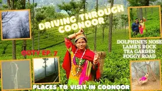 Driving Coonoor By Car | Places To Visit In Coonoor | Dolphin's Nose | Journey Via Tea Garden |Ep. 7