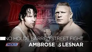 Dean Ambrose Vs Brock Lesnar | Wrestlemania | Beast | Wwe |