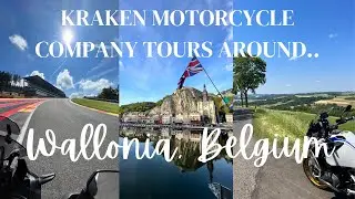 Touring Wallonia, Belgium by motorcycle. Kraken Motorcycle Co.