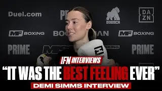 &ldquo;IT WAS THE BEST FEELING EVER&rdquo; DEMI SIMS POST FIGHT INTERVIEW