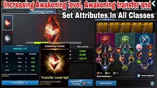 Darkness Rises Increasing Awakening Level, Awaken Transfer And Set Best Attributes In All Classes !