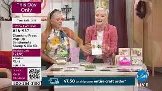 Diamond Press PopUp Sentiments Stamp and Die Kit