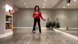 Two Step 'Round the Christmas Tree line dance (Dance & Teach)