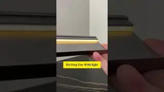 Aluminum alloy embedded skirting, waterproof and mildew-proof, non-fading #wallboard #trim #line