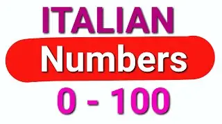 Italian Numbers 0 to 100