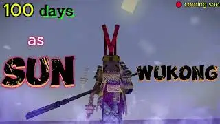 100 days minecraft as black myth wukong 🐵|| 🔴coming soon in this channel