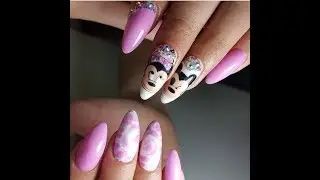 Мультяшный маникюр. Cartoon manicure.💅