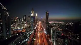 Aerial view | Sheikh Zayed Road | Dubai | UAE