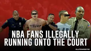 NBA Fans Illegally Running Onto The Court
