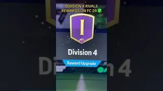 DIVISION 4 RIVALS REWARDS ON FC 24 ✅ #shorts #eafc24 #fc24
