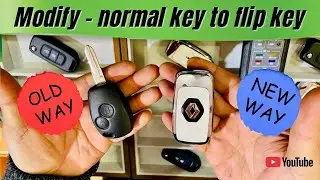 Duster की चाबी normal key to flip key #duster #carkey #keymaker #automobile #accessories @Negikeys 