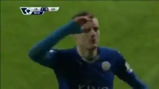 LEICESTER CITY VS LIVERPOOL Vardy Amazing Goal [HD] 02/02/2016