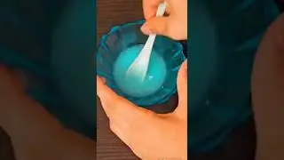 Easy slime recipe |How to make slime without borax activator| #shorts #satisfying #howtomake  #slime