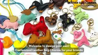 Custom Leather Bag Charms & Keychains｜PromotionalGift4U.com