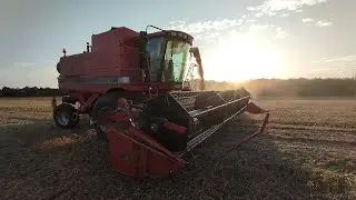 Перший виїзд Кейса 2188, Молотимо сою 2023  , юто954 і мтз50