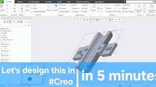 Simple part models practice you can do in 5 minutes | creo parametric model