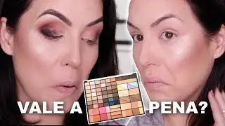 MAQUIAGEM COMPLETA COM A NOVA BIG PALETA DA RUBY ROSE - DEU BOM?! #Kit-Inspiration