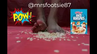 Feet Crushing Rice Krispy Cereal #ASMR