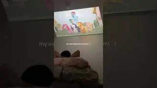 The quality is amazing🥹 #projector #homecinema #movienight #aesthetic #shorts