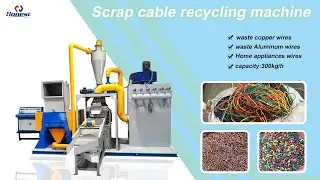 Copper wire/Copper Aluminum wires recycling machine,separator the metal and plastic.