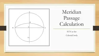 How to calculate the ship's latitude using sun's meridian altitude (meridian passage question)?