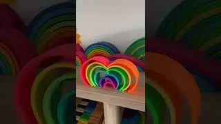 D&euml;na Rainbow play ideas 🌈  #openendedplay #openendedtoys