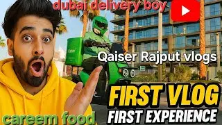My first vlog first experience dubai delivery rider