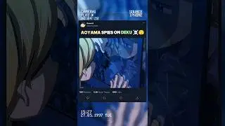 AOYAMA spies on DEKU ☠️🫣 | #myheroacademia #edit #amv #mha #anime