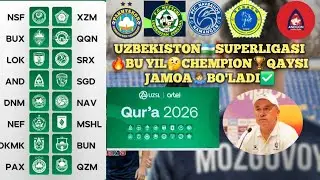 ⚡️UZBEKISTON🇺🇿SUPERLIGASI⛳️BU YIL⚽️QAYSI KLUB🤷‍♂️CHEMPION🏆 BO'LADI👉DAVOGARLAR🗽 JUDA KO'P🛑