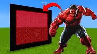 How to Make A Portal To The Red Hulk Dimension in Minecraft!
