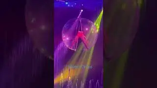 Living Snow Globe #liveglobe #circus #deathdefying #fearless #tightrope #watercircus #entertainer