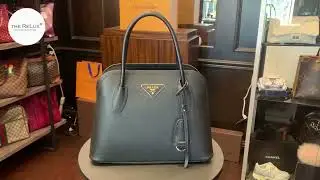 Prada Black Saffiano Matinee Small Satchel 1BA295 | The ReLux
