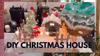 DIY CHRISTMAS HOUSE #christmas #christmastree #shortsfeed #artandcraft #diycrafts #artist #shorts 