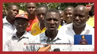 Chaos broke after Malindi Town MCA Rashid Odhiambo stormed a scholarship committee election meeting