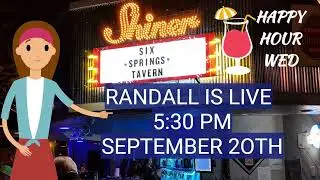 Live Event at Six Spring Tavern, Richardson Texas - RANDALL GARTMAN - Sept 20, 5:30 PM