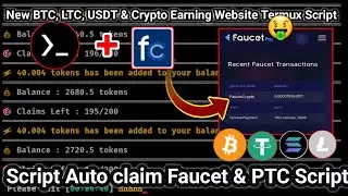 Nuyul New Crypto Earning Website Script - Auto Claim Faucet & PTC Via Termux - Auto Bypass Captcha💯