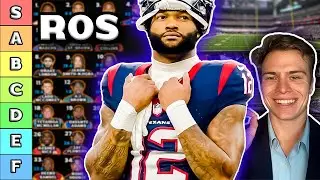 Top 40 Wide Receiver Rankings & Tiers - Rest Of Season
