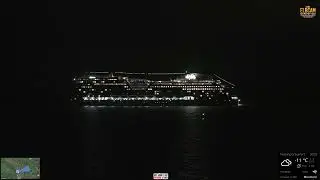 AIDAMAR im Anflug! Gigant der Meere passiert die Elbcam Grauerort