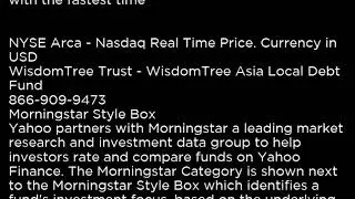 ALD WisdomTree Trust   WisdomTree Asia Local Debt Fund ALD buy or sell Buffett read basic profile