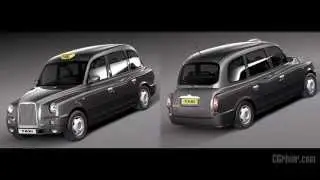3D Model: London Black Taxi Cab TX4 - CGriver.com