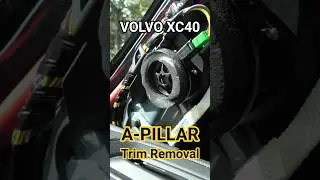 Volvo XC40 (2019-2026): Снятие обшивки передней стойки.