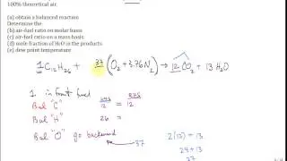 Combustion dodecane 100pct air