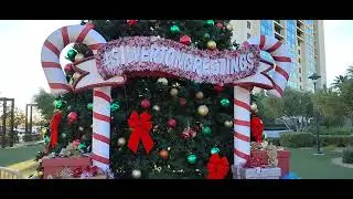 Giant Christmas Tree Outside the Silverton Casino Lodge in Las Vegas, Nevada (12/09/2025)