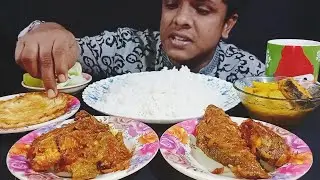  MUTTON BOTI CURRY, SPICY MUTTON CURRY, GRAVY, RICE, CHILI MUKBANG ASMR EATING SHOW 
