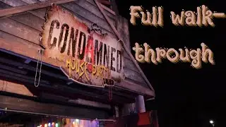 Condemned House Party full maze walk-through at Six Flags Magic Mountain Scream Break
